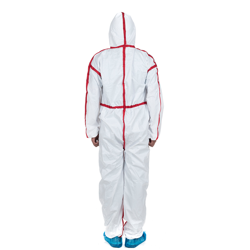Mikroporøs Coverall Klasse 5/6 Mikroporøs engangs Coveralls