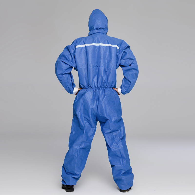 Type 5/6 SMS Coverall Engangs hvid SMS Polypropylen overalls