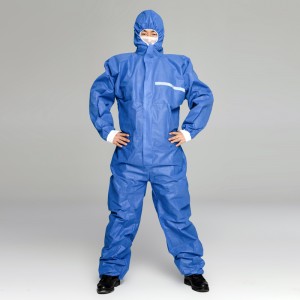 Type 5/6 SMS Coverall Engangs hvid SMS Polypropylen overalls
